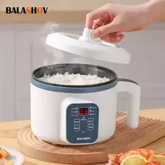 Imagem do Fogão de arroz elétrico para casa, camada simples e dupla, antiaderente, multicooker mecânico, panela vaporizada inteligente, 1,2 l, 220V