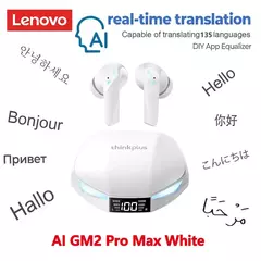 Lenovo xt53 tradução fones de ouvido tws bluetooth hd chamadas voz redução ruído fone para viagens escritório ai tradutor - comprar online