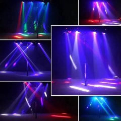 8x3w luz de efeito aranha led mini luz de aranha de oito olhos para show de palco discoteca dj festa clube bar dmx512 led efeito luz mostrar - comprar online