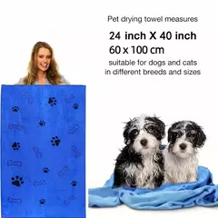 Toalhas para cães de secagem rápida, 2 pacotes, microfibra absorvente, banho e aliciamento de animais de estimação, fibra de poliéster macia, adequada para cães - comprar online