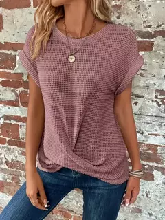 Blusas vintage de grandes dimensões para mulheres, monocromáticas, casuais e soltas, camisas elegantes para jovens, tops femininos, moda, verão, 2024 - comprar online