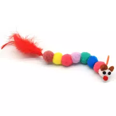 Imagem do 1 pçs porta pendurado minhocas de gato brinquedo auto jogar para gatos chato indoor gatinho brinquedo interativo para todas as raças caça exercício tédio