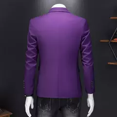 Blazer casual de negócios masculino, vestido de casamento noivo, tops de terno boutique, casaco monocromático, marca de alta qualidade, moda - loja online