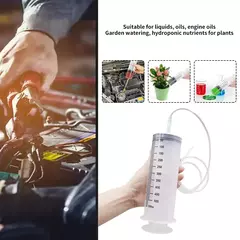 Seringas grandes de 100-550ml com tubo para seringas de plástico líquido com tampa de ponta para distribuição de cola, rega, recarga, alimentação na internet