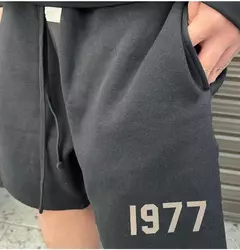 Shorts esportivos masculinos casuais de algodão, streetwear hip-hop, corredor solto, moletom masculino de ginástica, bottoms de corrida, verão - comprar online