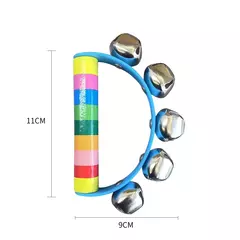 Sleigh Bells de Natal para crianças Jingle Bells, instrumento de sino musical cabo de madeira, presente para meninos e meninas, 1pc - Wolf Magazine