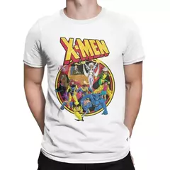 Série Animada Marvel masculina camiseta de algodão, roupas de manga curta, camiseta com gola redonda, camisetas estampadas, streetwear retrô, X-Men, anos 90 - comprar online