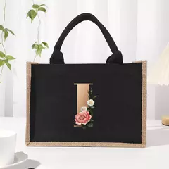 Bolsa de lona preta de linho, Saco Commuter Interior impermeável, Saco de armazenamento de grande capacidade - comprar online