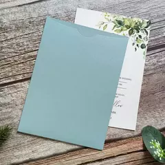 Imagem do Envelope de convite personalizado, porta-cartões de casamento personalizado, envelope de bolso em branco 50 conjuntos