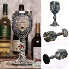 Caneca de cerveja do aço inoxidável, 3D Wolf Cálice, Dragon Cup, Game Of Thrones, Design criativo, Dia das Bruxas, Unicórnio, Vinho, Uísque, Café - loja online