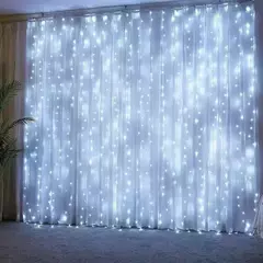 LED USB Curtain String Fairy Lights, Guirlanda de Natal, Remoto para Festa, Jardim, Casa, Decoração de Casamento, Ano Novo, 8 Modos, 6 m, 3m, 2025 - comprar online