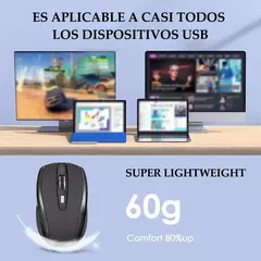 2.4g mouse sem fio silencioso mouse óptico de escritório ajustável dpi níveis mouse para jogos para computador portátil macbook notebook - loja online
