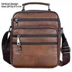 Sacos de couro genuíno para homens, bolsa crossbody masculina, mini pad, bolsa de ombro para menino, marca de luxo, moda quente - loja online