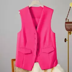 Colete vintage sem mangas feminino, Casacos elegantes, Casacos, Roupa casual, Monocromática, Streetwear, Primavera, Verão, Outono, Vestuário - Wolf Magazine