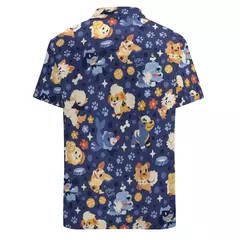 Camiseta havaiana masculina de manga curta, estampa de ovelha 3D, roupas de praia soltas, camisas grandes, verão - loja online