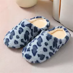 Chinelos de pele leopardo para homens e mulheres antiderrapantes, macios, quentes, casa, interior, quarto, sapatos de chão, espuma de memória, casais, meninos, meninas, inverno na internet