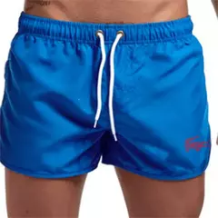 Calção de banho com cordão masculino, roupa de banho, shorts de banho, shorts respiráveis, surfe de verão, calções de praia, calças esportivas - Wolf Magazine