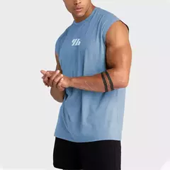 Colete de ginástica sem mangas para musculação masculino, regata esportiva, malha de secagem rápida, top de corrida fitness, roupas masculinas, novo, verão, 2022
