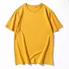 Camiseta pesada grande para homens, camiseta de manga curta, blusa lisa, roupa casual masculina, 12 cores, 100% algodão, verão