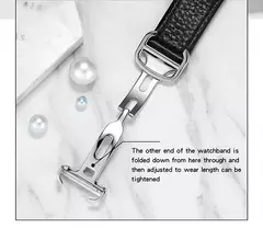 Relógio de quartzo masculino e feminino Sanda, 30m à prova d'água, casual, moda, pulseira de couro, mostrador quadrado, resistente ao desgaste