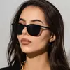 Óculos de sol quadrados vintage para mulheres, óculos de sol espelho de luxo UV400 Shades, moda feminina, marca designer, retro