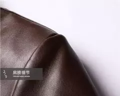 Imagem do Jaqueta de couro macio PU motocicleta masculina, Casacos casuais, roupas monocromáticas, outono, inverno, M-3XL
