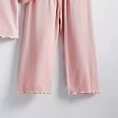 Pijama infantil de algodão orgânico com conjuntos de shorts, pijamas macios e confortáveis para meninas, eco friendly, sono noturno suave, verão - Wolf Magazine