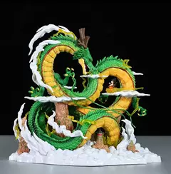 Dragon Ball Figura Anime, Shenron Goku e Shenron, Modelo Estatueta, PVC Estátua, Boneca Coleção, Quarto Toy Presentes, 24cm - loja online