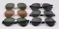 Imagem do AO-Óculos de sol de aviação para homens e mulheres, exército americano, militar, óptico, óculos de direção oval retrô, óculos masculinos, 2022