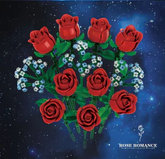 1009 pçs blocos de construção de girassol buquê de flores vaso modelo tijolos conjunto ideia decoração para casa crianças brinquedos educativos presentes do feriado - loja online