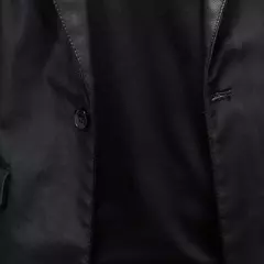 Outono 2022 Jaqueta De Couro Falso Motocicleta Turn Down Casacos Preto Jaqueta De Couro Masculina Outwear PU Coats 5XL na internet