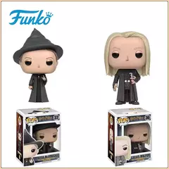 Funko POP Harry Figuras de ação Lucius Malfoy Minerva McGonagall Personagens de filmes populares Versão Q Modelo Periféricos Presente