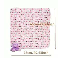 Cobertor de fraldas de flanela supermacio do bebê, Envoltório recém-nascido, 100% algodão, Swaddle impressão, 76x76cm, 4Pc Pack - loja online