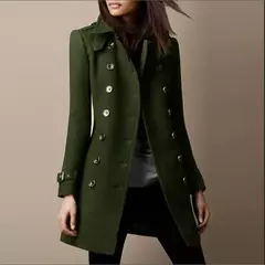 Imagem do Casaco de lã solto de manga comprida feminino, jaqueta gola virada para baixo, streetwear preto, moda outono e inverno