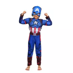 Capitão américa traje muscular super-herói capitão américa músculo cosplay macacão escudo halloween carnaval festa traje para criança na internet
