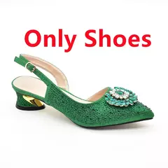 Conjunto de sapatos e bolsas italianos, sapatos de festa para senhoras, decorado com strass, bombas de noiva, designer, novo, 2021 - Wolf Magazine