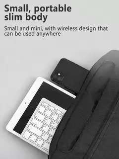 10 polegadas slim teclado sem fio, recarregável, silencioso, tablet, laptop, ipad, mini na internet
