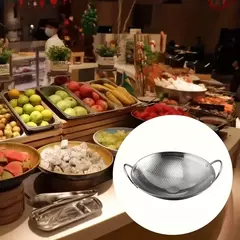 1pc 25cm/9.8 polegada de aço inoxidável pan favo de mel antiaderente com alça resistente a riscos cozinhar ovos panquecas arroz sopa macarrão - comprar online