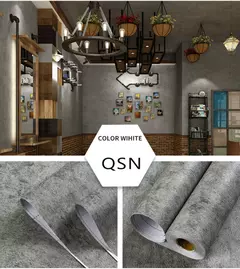 Papel de parede impermeável auto-adesivo, Adesivos de parede, Industrial, Cimento, Cinza, Loja de roupa, Sala Decoração, Vinil na internet