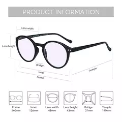 Zenottic 2024 retro óculos de leitura anti luz azul bloqueando leitores moda leve óculos feminino masculino dioptria 0 a 4.0 - comprar online