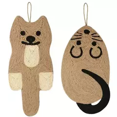 Gato scratcher sisal esteira placa raspador de gato para afiar unhas gatos árvore ratos forma gato arranhando produtos para animais de estimação brinquedos do gato - Wolf Magazine