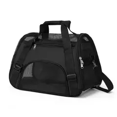 Portable Folding Pet Carrier Bag, Puppy Travel Bags, Respirável para gatos e filhotes, Confortável - comprar online
