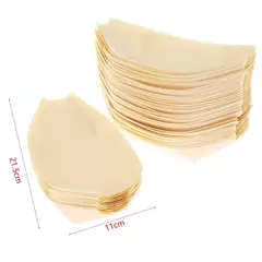 Barco De Madeira Descartável Para Sushi, Salada Sobremesa Tigela, Tigela De Madeira De Pinho, Bandeja De Placa, 50PCs - loja online