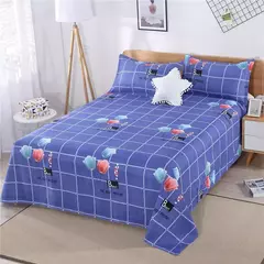 Folha de cama grossa lavada macia do pano do algodão, matéria têxtil home, poliéster, algodão, Pele-amigável, nenhumas tampas do descanso, 1PC