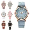 Relógio de quartzo de couro feminino, Vidro Polígono, Luxo, Mostrador, Criativo, Moda, Senhoras