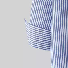 ZANZEA-Blusa feminina listrada de manga comprida, tops de túnica com botões, camisas elegantes, casual e elegante, verão, 2023 na internet