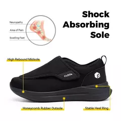 Fitboutique-Sapatos diabéticos extra largos para idosos e pés, ortopedia, sapa