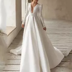 Vestido Emagrecedor com Superfície de Seda, Altura Mostrando, Vestido Elegante, Transfronteiriço, Europeu e Americano, Estilo Socialite, Novo, Primavera e Verão, 2024 - loja online