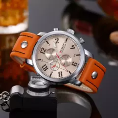 Curren-Relógio Quartz Masculino, Relógios de Fábrica, Moda de Luxo, Relógio de pulso casual, Data Watch
