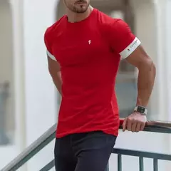 Camiseta corrida de manga curta masculina, camiseta respirável casual, blazer de treino fitness, corrida ao ar livre, verão, alta qualidade, nova - comprar online